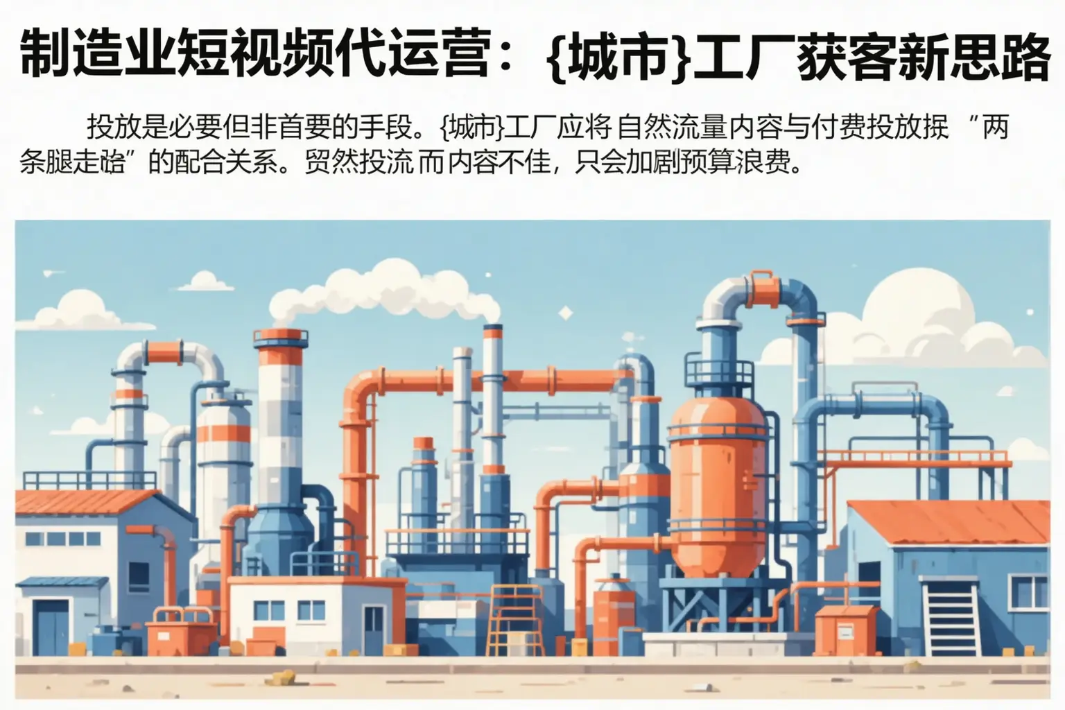 制造业短视频代运营:南和工厂获客新思路